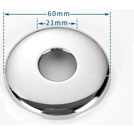LITZEE21 Mm Morsetto In Acciaio Cromato Coperchio Foro Valvola Bocchetta 9,5 Mm Dimensioni (10 Pezzi) 3 LITZEE21 Mm Morsetto In Acciaio Cromato Coperchio Foro Valvola Bocchetta 9,5 Mm Dimensioni (10 Pezzi) - immagine 3