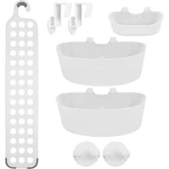 Alpina Mensola Da Doccia Appendino Senza Fori Cassetti Regolabili 71 X 25 Cm Bianco 8 Alpina Mensola Da Doccia Appendino Senza Fori Cassetti Regolabili 71 X 25 Cm Bianco -Hansgrohe Negozio 89069683 4