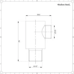 Hudson Reed Presa D’Acqua Quadrata Da Parete In Ottone Cromato Per Docce -Hansgrohe Negozio 8942812 4