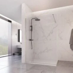 Parete Doccia 8 Mm Reversibile Altezza 195 Cm Profilo Inferiore Osiride, Seleziona Misura 70 -Hansgrohe Negozio 8958184 3