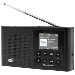 Soundmaster DAB165SW Radio Tascabile DAB+, FM DAB+, FM Ricaricabile Nero