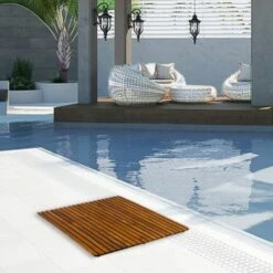 PrixPrime - Piattaforma Ideale Per Doccia E Bagno Con Un Design Quadrato Avvolgibile Di 50 X 50 Cm In Legno Di Teak Certificato -Hansgrohe Negozio 90822427 5