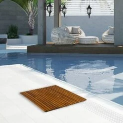 PrixPrime - Piattaforma Ideale Per Doccia E Bagno Dal Design Rettangolare Di 100 X 50 Cm Realizzata In Legno Di Teak Certificato -Hansgrohe Negozio 90824004 3