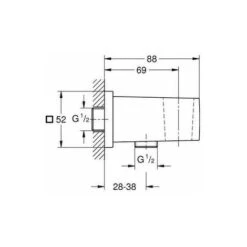 Grohe 26370000 Raccordo Erogatore, Grigio (Cromo) + Grohe 27704000 Euphoria Cube Raccordo Erogatore, Cromo -Hansgrohe Negozio 90904784 4