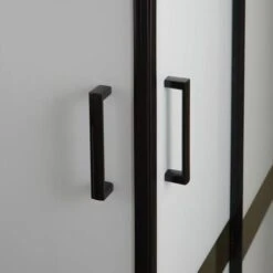 BOX DOCCIA 70X90 PROFILI NERO OPACO CON VETRO SERIGRAFATO CITY -Hansgrohe Negozio 91985641 5