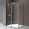 Doporro® Box Doccia 90x130x195cm, Cabina Doccia Con Porta Scorrevole Vetro Di Sicurezza ESG Vetro Trasparente Incluso Rivestimento Facile Da Pulire Ravenna17k