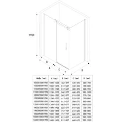 Doporro® Box Doccia 90x130x195cm, Cabina Doccia Con Porta Scorrevole Vetro Di Sicurezza ESG Vetro Trasparente Incluso Rivestimento Facile Da Pulire Ravenna17k 9 Doporro® Box Doccia 90x130x195cm, Cabina Doccia Con Porta Scorrevole Vetro Di Sicurezza ESG Vetro Trasparente Incluso Rivestimento Facile Da Pulire Ravenna17k -Hansgrohe Negozio 94235399 5