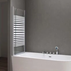 Doporro® Parete Vasca Da Bagno Doccia117x141cm, Parete Sopravasca Doccia Ovale Sinistra Apertura 180°Cortona C1408SL -Hansgrohe Negozio 94235783 3