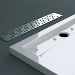 Doporro® Piatto Doccia Con Piletta 80x100x5cm, Piatto Doccia Rettangolare In Acrilico Incl.AL02 Xetro04W, Bianco -Hansgrohe Negozio 94236654 4