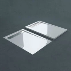 Doporro® Piatto Doccia Con Piletta 80x100x5cm, Piatto Doccia Rettangolare In Acrilico Incl.AL02 Xetro04W, Bianco -Hansgrohe Negozio 94236654 5