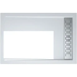 Doporro® Piatto Doccia 80x100x5cm, Piatto Doccia Rettangolare In Acrilico Xetro04W, Bianco