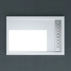 Doporro® Piatto Doccia 80x100x5cm, Piatto Doccia Rettangolare In Acrilico Xetro04W, Bianco -Hansgrohe Negozio 94236687 4