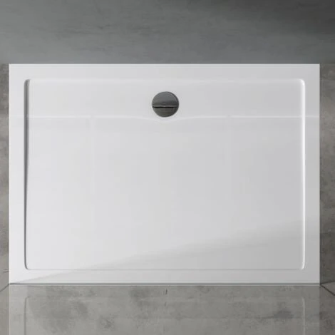 Doporro® Piatto Doccia 75x80x4cm, Piatto Doccia Faro2W In Acrilico, Forma: Rettangolare, Bianco 3 Doporro® Piatto Doccia 75x80x4cm, Piatto Doccia Faro2W In Acrilico, Forma: Rettangolare, Bianco - immagine 3