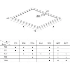 Doporro® Piatto Doccia 75x80x4cm, Piatto Doccia Faro2W In Acrilico, Forma: Rettangolare, Bianco 9 Doporro® Piatto Doccia 75x80x4cm, Piatto Doccia Faro2W In Acrilico, Forma: Rettangolare, Bianco -Hansgrohe Negozio 94236706 5