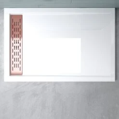 Doporro® Piatto Doccia 80x120x5cm, Piatto Doccia Con Copertura In Oro Rosa Rettangolare In Acrilico Xetro04W, Bianco -Hansgrohe Negozio 94300231 3