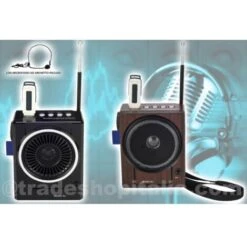 Trade Shop - Radio Fm Karaoke Usb Cassa Speaker Mp3 Sd Ricaricabile Con Torcia E Microfono