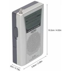 INDIN BC-R60 AM FM Radio Tascabile Portatile Alimentata A Batteria Mini Lettore Musicale Radio Alimentato Da 2 Batterie AA Altoparlante Wireless Per Casa E All'aperto -Hansgrohe Negozio 95223593 4