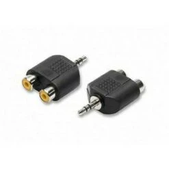 ADATTATORE PRESA AUDIO JACK 3.5 A 2 RCA (2/09)