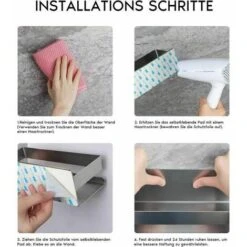 Mensola Da Parete Per Bagno, Mensola Per Doccia, In Acciaio Inox, 40 Cm, Adelala -Hansgrohe Negozio 95768537 5