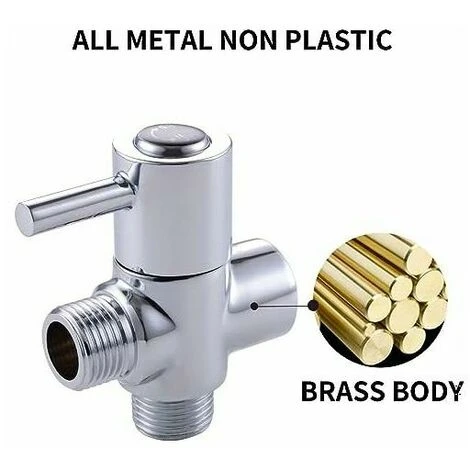 Deviatore Rubinetto Valvola Doccia A 2 Vie Deviatore In Ottone Adattatore Doccia Deviatore Doccetta Flessibile Doccia Soffione Doccia Cromo Lucido 2 Deviatore Rubinetto Valvola Doccia A 2 Vie Deviatore In Ottone Adattatore Doccia Deviatore Doccetta Flessibile Doccia Soffione Doccia Cromo Lucido - immagine 2