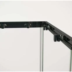 Box Doccia Angolare Profili Black In Vetro Temperato Fasciato 6mm H190 70x70 -Hansgrohe Negozio 97116315 4
