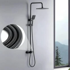 Flessibile Doccia 1,5 M Nero Opaco, Flessibile Doccia Universale In Acciaio Inossidabile Cavo Doccia, Antideflagrante E Anti-torsione -Hansgrohe Negozio 97886685 5