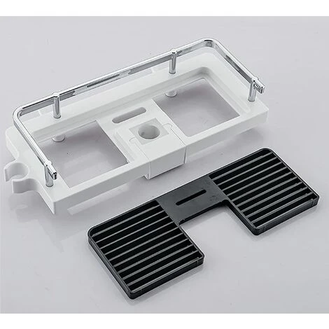 Mensola Per Doccia Mensola Per Doccia Telescopica Mensola Per Bagno In Alluminio Antiruggine Installazione Senza Perforazione Adatta Per Binario Da 24-25 Mm Con Due Ganci E Un Gancio Per Soffione Docc 3 Mensola Per Doccia Mensola Per Doccia Telescopica Mensola Per Bagno In Alluminio Antiruggine Installazione Senza Perforazione Adatta Per Binario Da 24-25 Mm Con Due Ganci E Un Gancio Per Soffione Docc - immagine 3