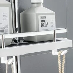 Mensola Per Doccia Mensola Per Doccia Telescopica Mensola Per Bagno In Alluminio Antiruggine Installazione Senza Perforazione Adatta Per Binario Da 24-25 Mm Con Due Ganci E Un Gancio Per Soffione Docc 8 Mensola Per Doccia Mensola Per Doccia Telescopica Mensola Per Bagno In Alluminio Antiruggine Installazione Senza Perforazione Adatta Per Binario Da 24-25 Mm Con Due Ganci E Un Gancio Per Soffione Docc -Hansgrohe Negozio 97887064 4