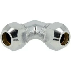 Gomito Con Connettore Di Bloccaggio 8 X 8 Mm, Cromato