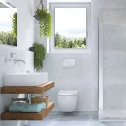 Egger Lavabo Naturale 100x8x50 Cm, Rovere Halifax Naturale Marrone Chiaro (DO10050DH) -Hansgrohe Negozio 99578615 3