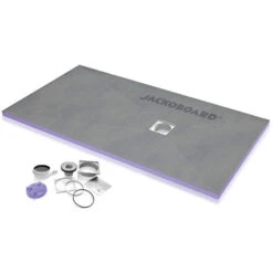 Jackon Aqua Decentral Piatto Doccia 1800x900x40mm Con Scarico Orizzontale Libero (4512098 + 4512007)