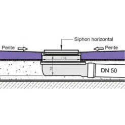 Jackon Piatto Doccia Aqua Centré 1000x1000x40mm Con Scarico Orizzontale (4512088 + 4512007) -Hansgrohe Negozio 99580798 3