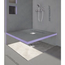 Jackon Piatto Doccia Aqua Centré 1000x1000x40mm Con Scarico Orizzontale (4512088 + 4512007) -Hansgrohe Negozio 99580798 4